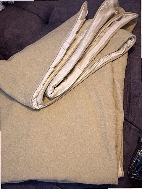 Anichini Dark Golden Beige Wool Twin Duvet Coverlet