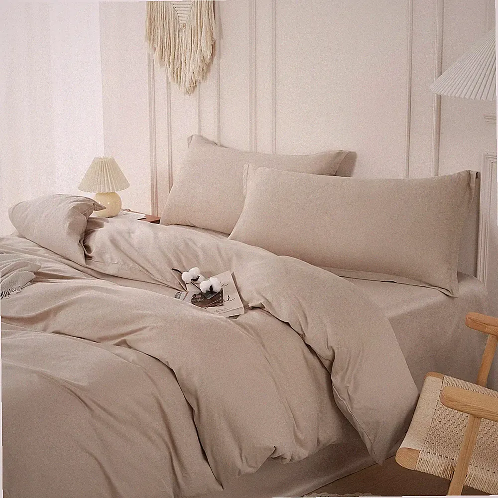 Duvet Cover Set Queen Size 100% Cotton, Soft Bedding Comforter Cover Organic...