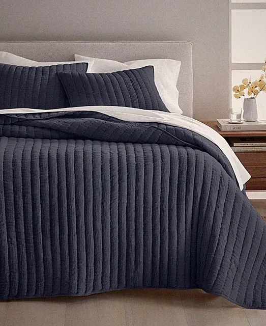 Oake Dream 3-Pc. Navy Combo Coverlet Set, Full/Queen