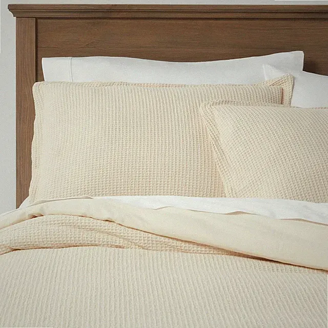 Threshold Cotton Waffle Duvet Cover Set Waffle Weave OEKO-TEX