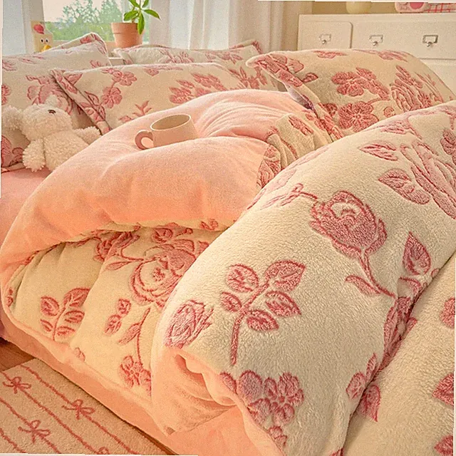 Ultra-Soft Flannel Duvet Cover 1Pc- Single Warm for Winter Nights Plush Bedding