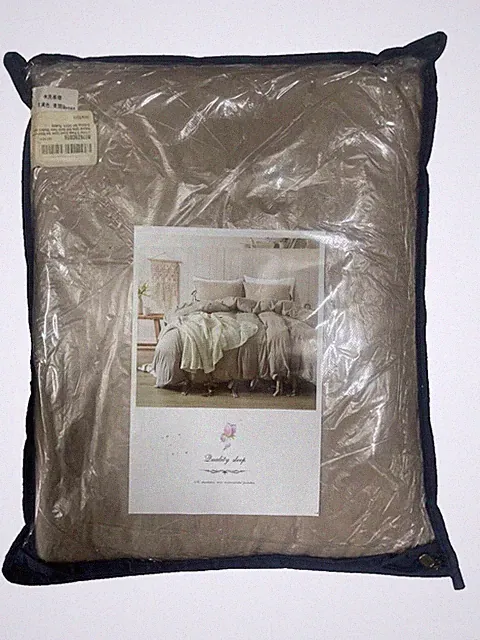 Willstar 3 Piece Duvet Cover Set Washed Cotton Natural Ultra Soft, Beige